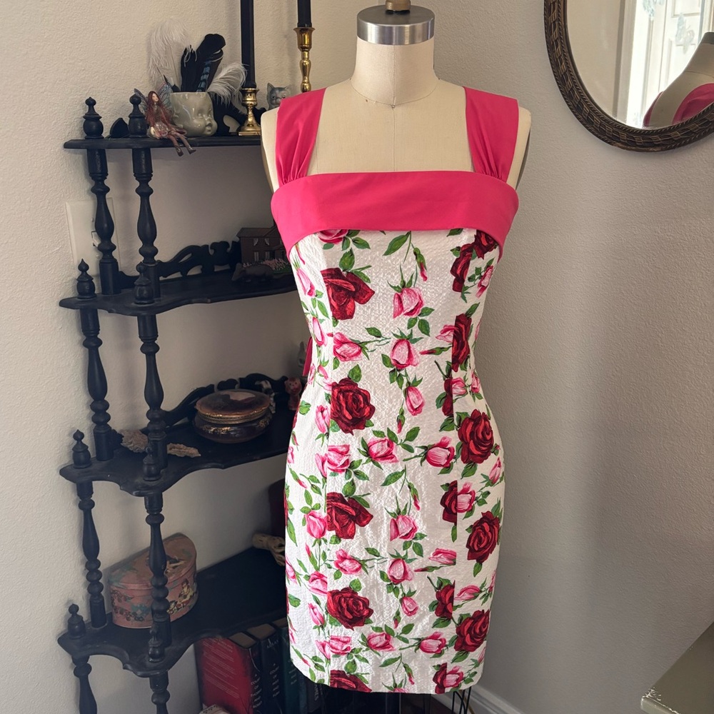 Vintage Y2K Betsey Johnson Floral Sheath Dress